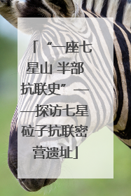 “一座七星山 半部抗联史”——探访七星砬子抗联密营遗址